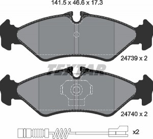 Колодки тормозные дисковые 2473901 TEXTAR