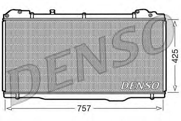 Радиатор, охлаждение двигател DRM23023 DENSO