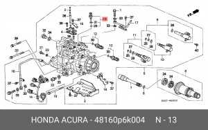 Температурный датчик охлаждающей жидкости 48160P6K004 HONDA
