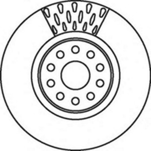 Тормозной диск 562085B BENDIX JURID