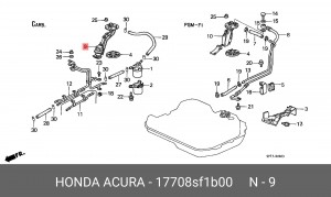 Элемент системы питания 17708SF1B00 HONDA