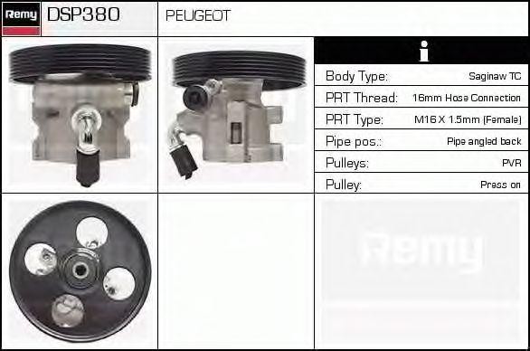 Гидравлический насос, рулевое управление DSP380 DELCO REMY