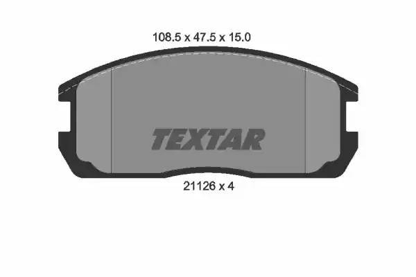 Комплект тормозных колодок, диско 2112601 TEXTAR