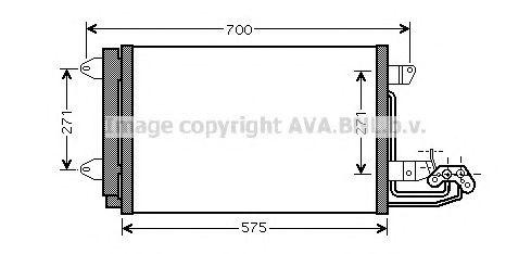 Конденсатор, кондиционер VW5269 AVA