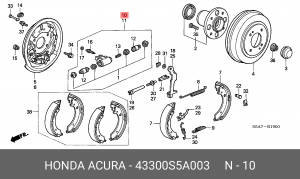 Колесный тормозной цилиндр 43300S5A003 HONDA