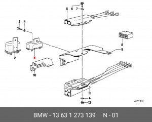 Реле 13 63 1 273 139 BMW