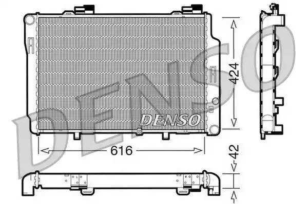 Радиатор, охлаждение двигател DRM17072 DENSO