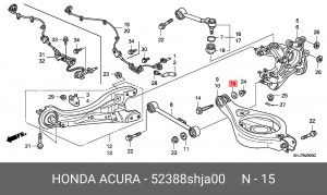 Деталь 52388SHJA00 HONDA