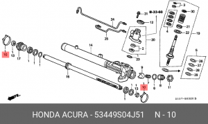 Хомут 53449S04J51 HONDA