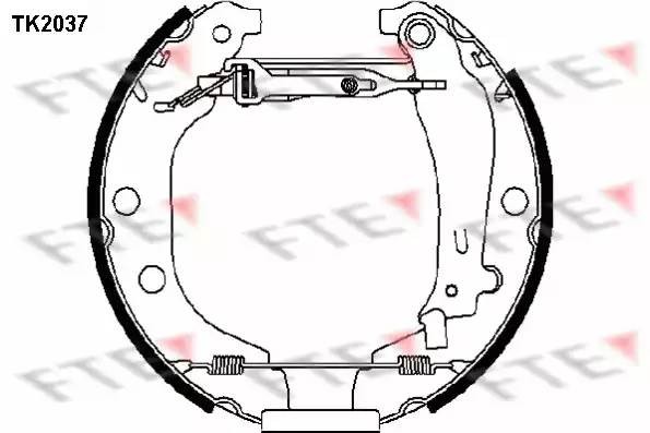 Комплект тормозных колодок TK2037 FTE