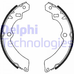Комплект тормозных колодок LS1599 DELPHI