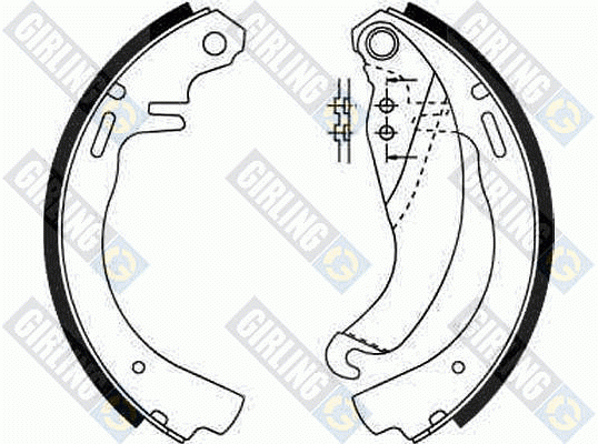 Комплект тормозных колодок 5161879 GIRLING