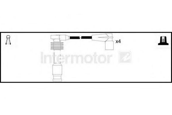 Ккомплект проводов зажигания 73961 STANDARD
