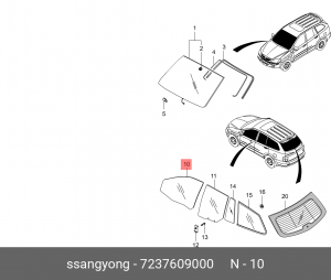 Деталь 7237609000 SSANG YONG