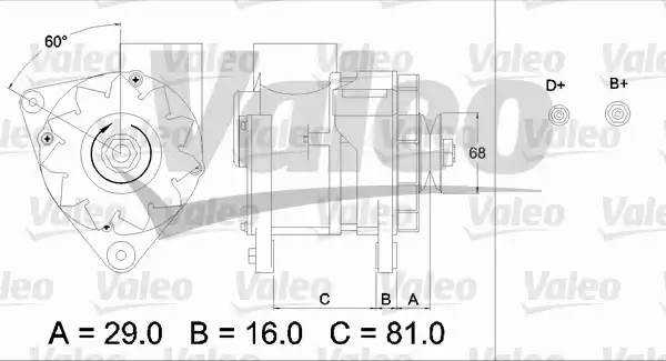 Генератор 436630 VALEO PHC