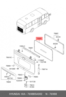Деталь 769885A002 HYUNDAI KIA