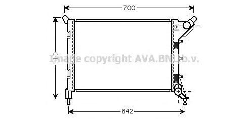 Радиатор, охлаждение двигател BW2310 AVA