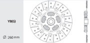 Диск сцепления TY49 VALEO PHC
