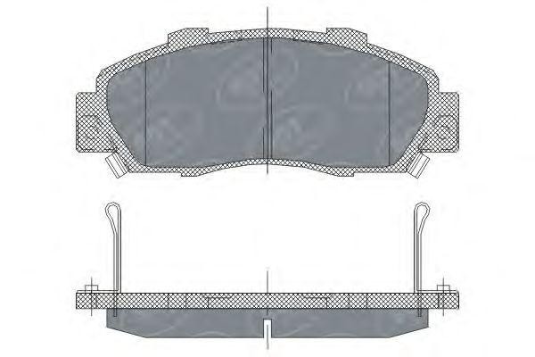 Комплект тормозных колодок, диско SP253 SCT