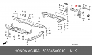 Деталь 50834SA0010 HONDA