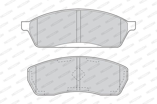 Комплект тормозных колодок, диско FDB1019 FERODO