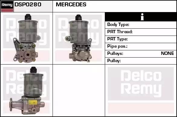 Гидравлический насос, рулевое управление DSP0280 DELCO REMY