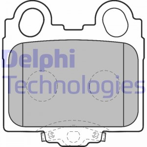 Комплект тормозных колодок, диско LP1510 DELPHI