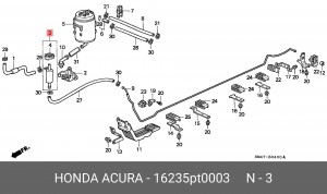 Фильтр топливный 16235PT0003 HONDA