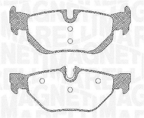 Комплект тормозных колодок, диско 430216171185 MAGNETI MARELLI