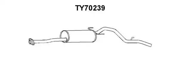 Глушитель выхлопных газов конечный TY70239 VENEPORTE