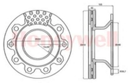 Тормозной диск 569020B BENDIX JURID