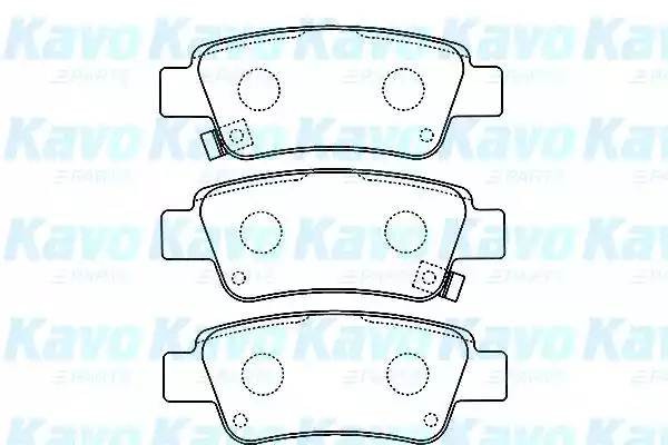 Комплект тормозных колодок, диско BP-2055 KAVO PARTS