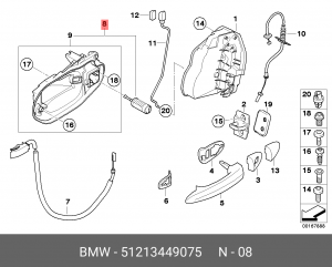 Кронштейн крепления 51 21 3 449 075 BMW