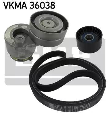 Поликлиновой ременный комплект VKMA36038 SKF