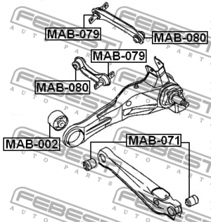 Сайлентблок MAB-071 FEBEST