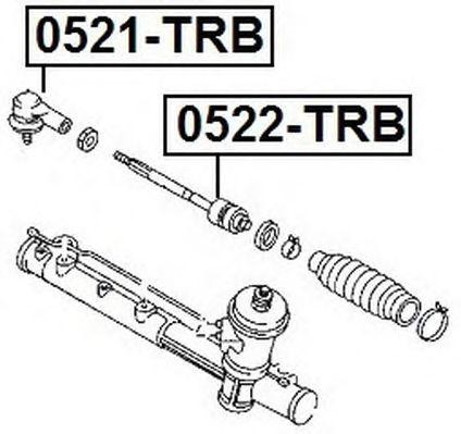 Наконечник рулевой тяги 0521-TRB ASVA