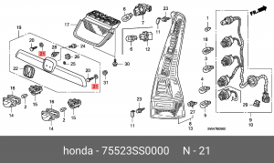 Деталь 75523SS0000 HONDA