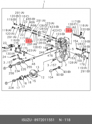 Втулка 8-97201-155-1 ISUZU