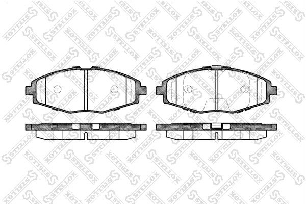 Колодки тормозные дисковые 707-000B-SX STELLOX