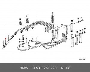 Уплотняющее кольцо 13 53 1 261 228 BMW