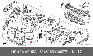 Деталь 60461S9AA00ZZ HONDA