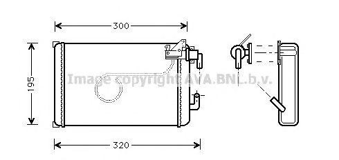 Теплообменник, отопление салона IV6013 AVA