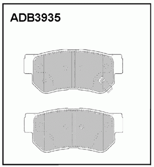 Колодки тормозные дисковые ADB3935 ALLIED NIPPON