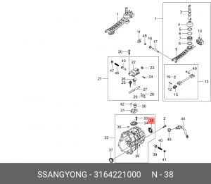 Сальник 3164221000 SSANG YONG