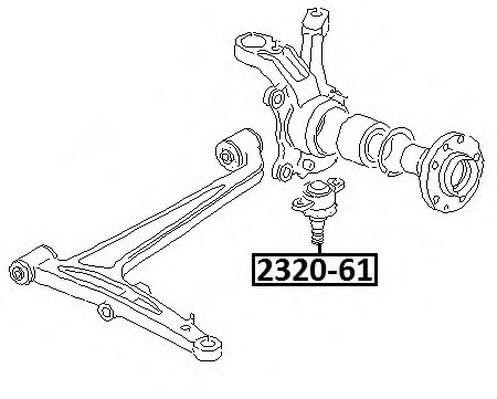 Опора шаровая подвески 2320-61 ASVA