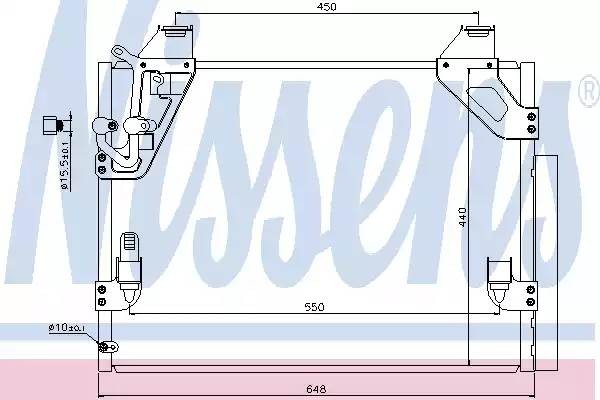 Конденсатор, кондиционер 940082 NISSENS