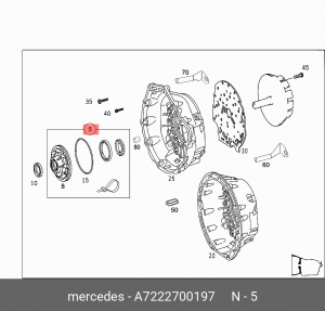 Насос масляный ДВС A 722 270 01 97 MERCEDES BENZ