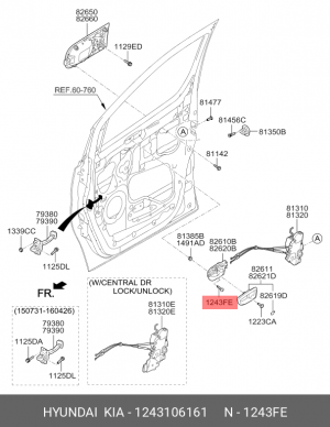 Деталь 1243106161 HYUNDAI KIA
