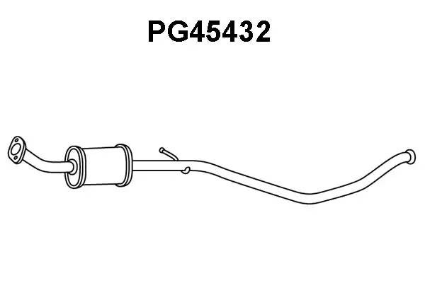 Предглушитель выхлопных газов PG45432 VENEPORTE
