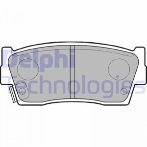 Комплект тормозных колодок, диско LP684 DELPHI
